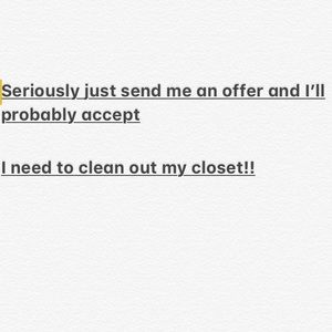 ACCEPTING ALL OFFERS